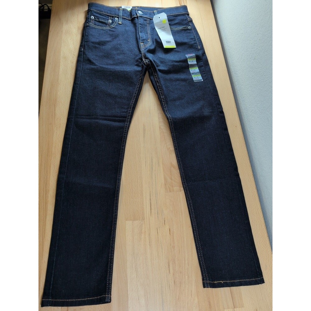 Levis 510 Jeans Mens 30x30 Blue Skinny Fit Dark Wash Flex Stretch Denim NWT